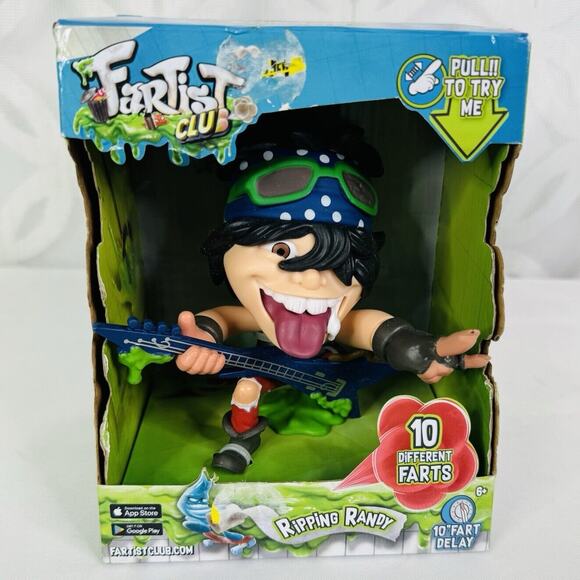 5 for $25| Fartist Club Ripping Randy 10 Different Fart Noises Blue Bandanna - Picture 2 of 8